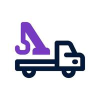 crane truck icon. vector icon for your website, mobile, presentation, and logo design.