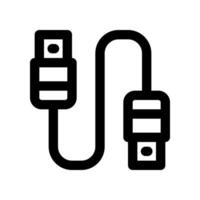 cable USB icono. vector icono para tu sitio web, móvil, presentación, y logo diseño.