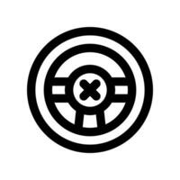 steering wheel icon. vector icon for your website, mobile, presentation, and logo design.