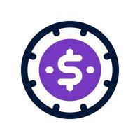 game chip icon. vector icon for your website, mobile, presentation, and logo design.