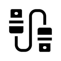 cable usb icon. vector icon for your website, mobile, presentation, and logo design.