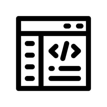 coding icon. vector icon for your website, mobile, presentation, and logo design.