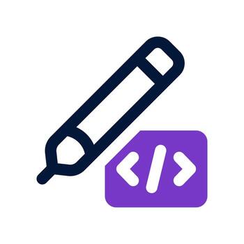 editar código icono. vector icono para tu sitio web, móvil, presentación, y logo diseño.