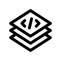layer code icon. vector icon for your website, mobile, presentation, and logo design.