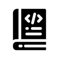 coding book icon. vector icon for your website, mobile, presentation, and logo design.