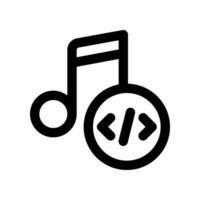 music icon. vector icon for your website, mobile, presentation, and logo design.
