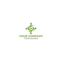 D finance consulting logo design template vector image
