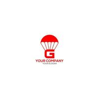 G Airdrop Logo Design Vector