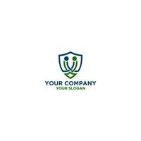 Handshake Cooperation Secure Logo Design Vector