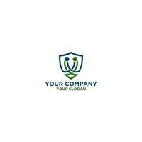 Handshake Cooperation Secure Logo Design Vector