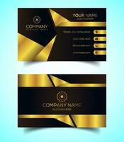 Double-Sided Luxury, Modern and Elegant Business Card Design Template. Vector Illustration