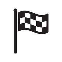 Racing flag icon vector design illustration