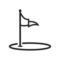 golf flag icon vector design illustration