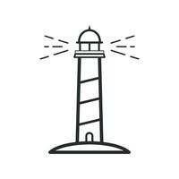 faro icono gráfico vector ilustración