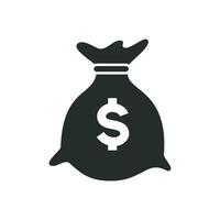 Moneybag icon graphic vector illustration