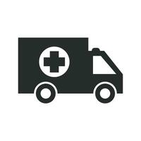 Ambulance icon graphic vector design illustration