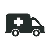 Ambulance icon graphic vector design illustration