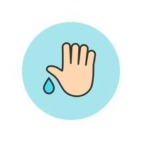 Hand washing and  hand sanitizer icon graphic vector design illustration