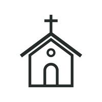 Church icon graphic vector design illustration