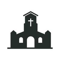 Iglesia icono gráfico vector diseño ilustración