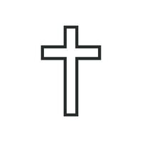 Christian  cross icon graphic vector design illustration