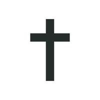 Christian  cross icon graphic vector design illustration