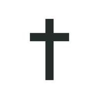 Christian  cross icon graphic vector design illustration