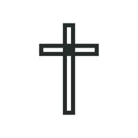 Christian  cross icon graphic vector design illustration