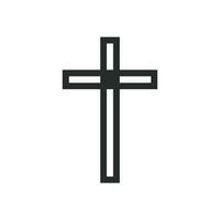 Christian  cross icon graphic vector design illustration