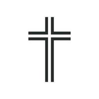 Christian  cross icon graphic vector design illustration