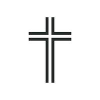 Christian  cross icon graphic vector design illustration