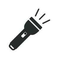 Flashlight icon graphic vector design illustration