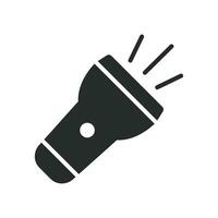 Flashlight icon graphic vector design illustration