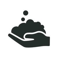 Lavado manos icono gráfico vector diseño ilustración