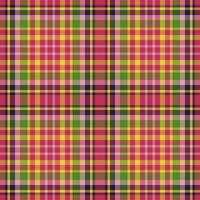 Texture seamless background of plaid fabric textile with a vector tartan pattern check.