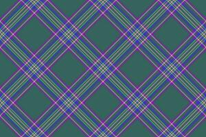Seamless pattern vector of background texture fabric with a plaid tartan check textile.