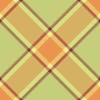 Check plaid fabric of tartan vector pattern with a texture seamless textile background.