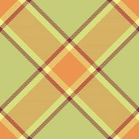 Check plaid fabric of tartan vector pattern with a texture seamless textile background.