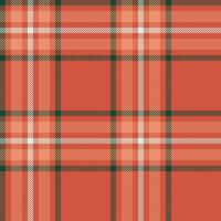 Plaid seamless pattern. Check fabric texture. Vector textile print.