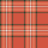 Plaid seamless pattern. Check fabric texture. Vector textile print.