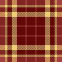 Texture pattern background of seamless fabric vector with a tartan check plaid textile.