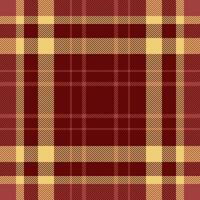 Texture pattern background of seamless fabric vector with a tartan check plaid textile.