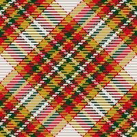 Seamless pattern of scottish tartan plaid. Repeatable background with check fabric texture. Vector backdrop striped textile print.