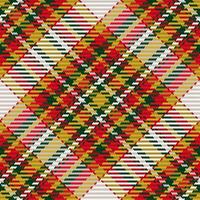 Seamless pattern of scottish tartan plaid. Repeatable background with check fabric texture. Vector backdrop striped textile print.