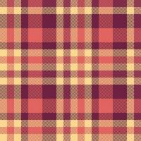 Vector texture tartan of fabric pattern textile with a plaid check background seamless.