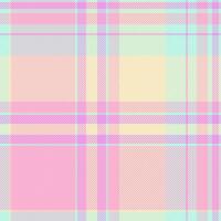 Fabric tartan background of plaid textile vector with a seamless check pattern texture.