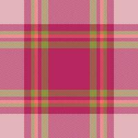 Plaid check pattern. Seamless fabric texture. Tartan textile print. vector