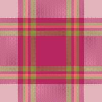 Plaid check pattern. Seamless fabric texture. Tartan textile print. vector