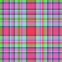 Vector seamless check of tartan fabric pattern with a plaid texture textile background.
