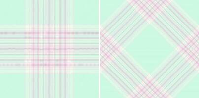 Textile texture seamless of background vector check with a plaid fabric pattern tartan.